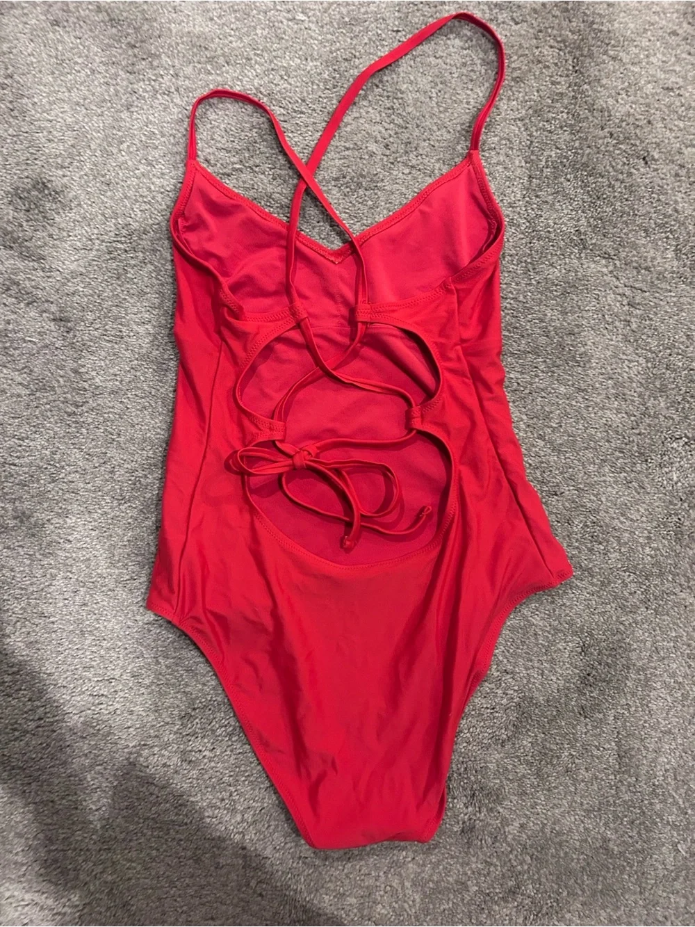 aerie Red One-Piece Swimsuit - Picture 2 of 3